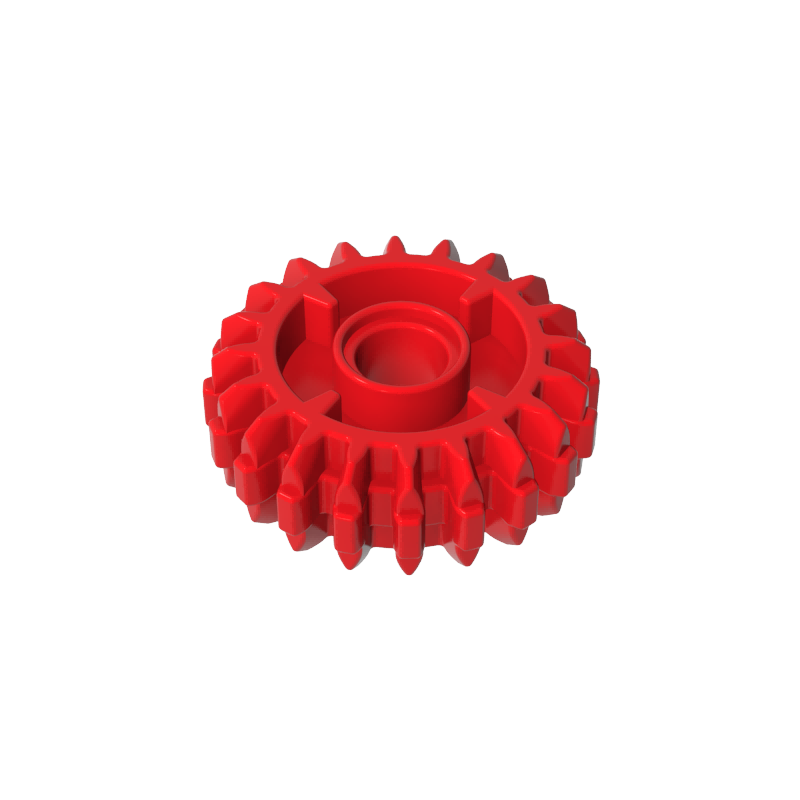 GDS-1497 - Technic Gear 20 Tooth Double Bevel with Clutch on Both Sides