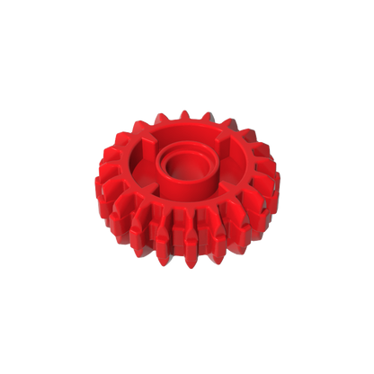 GDS-1497 - Technic Gear 20 Tooth Double Bevel with Clutch on Both Sides