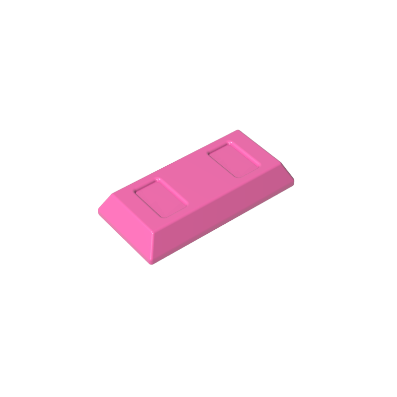 GDS-1499 - Tile Special 1 x 2 with Sloped Walls AKA Money / Gold Bar [Ingot]