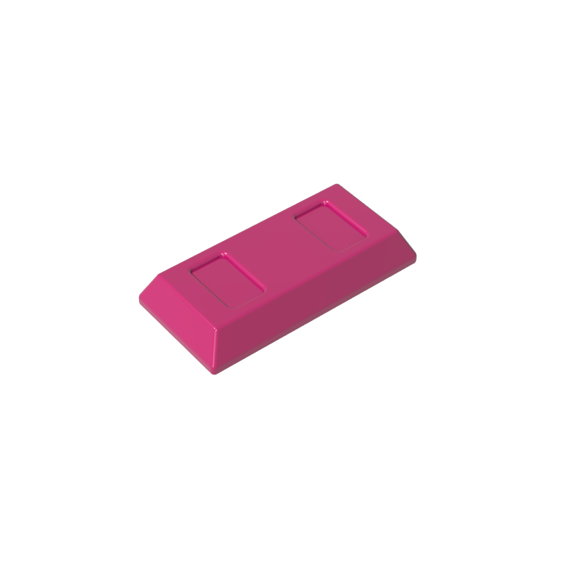 GDS-1499 - Tile Special 1 x 2 with Sloped Walls AKA Money / Gold Bar [Ingot]