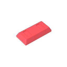 GDS-1499 - Tile Special 1 x 2 with Sloped Walls AKA Money / Gold Bar [Ingot]