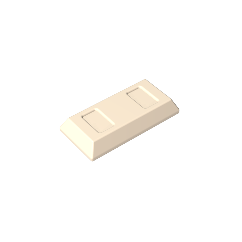 GDS-1499 - Tile Special 1 x 2 with Sloped Walls AKA Money / Gold Bar [Ingot]