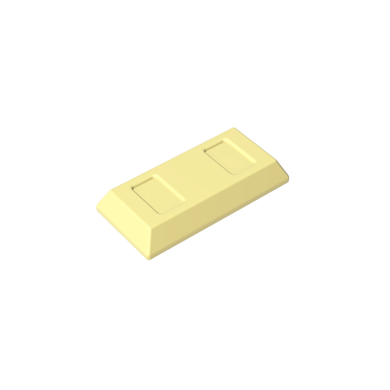 GDS-1499 - Tile Special 1 x 2 with Sloped Walls AKA Money / Gold Bar [Ingot]