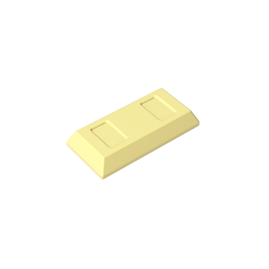 GDS-1499 - Tile Special 1 x 2 with Sloped Walls AKA Money / Gold Bar [Ingot]