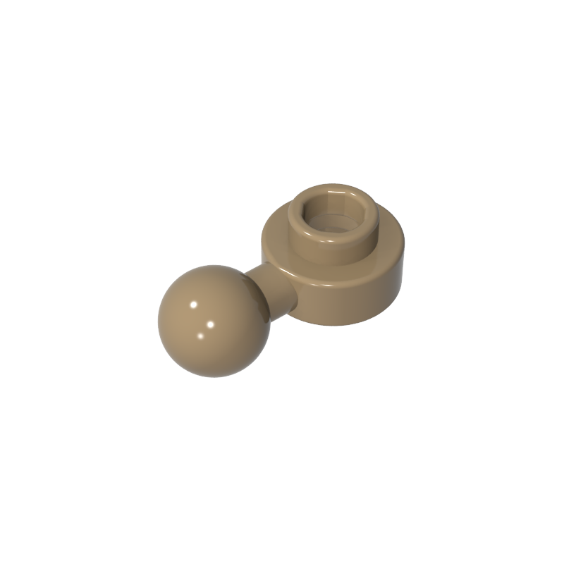 GDS-1500 - Plate, Round 1 x 1 with Towball [Undetermined Hole Type]