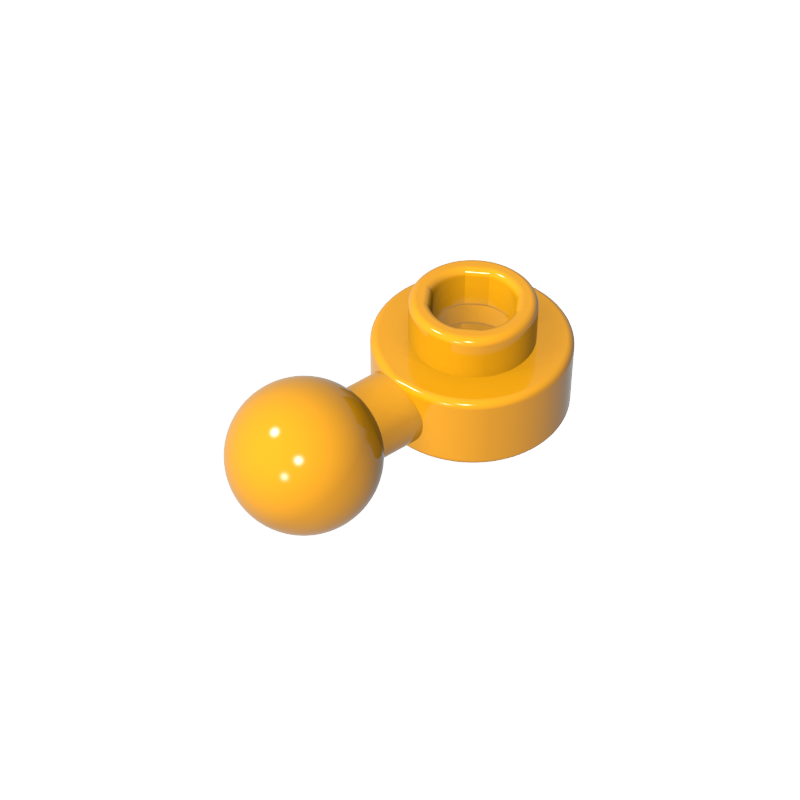 GDS-1500 - Plate, Round 1 x 1 with Towball [Undetermined Hole Type]