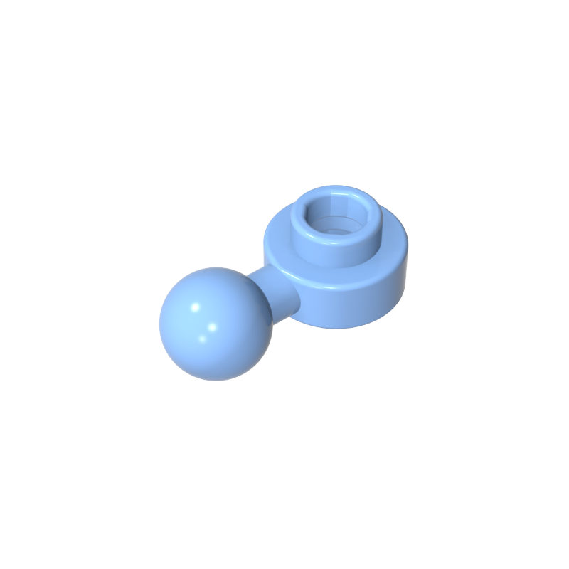 GDS-1500 - Plate, Round 1 x 1 with Towball [Undetermined Hole Type]
