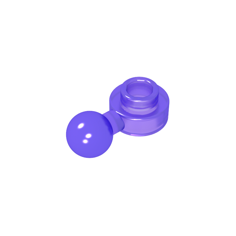 GDS-1500 - Plate, Round 1 x 1 with Towball [Undetermined Hole Type]
