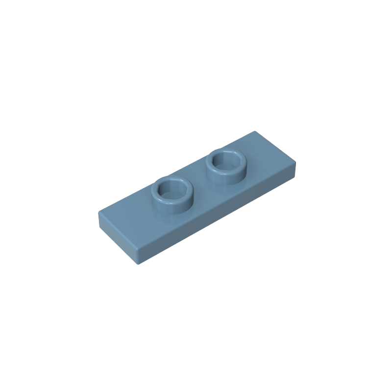 GDS-1504 - Plate Special 1 x 3 with 2 Studs with Groove and Inside Stud Holder (Jumper)