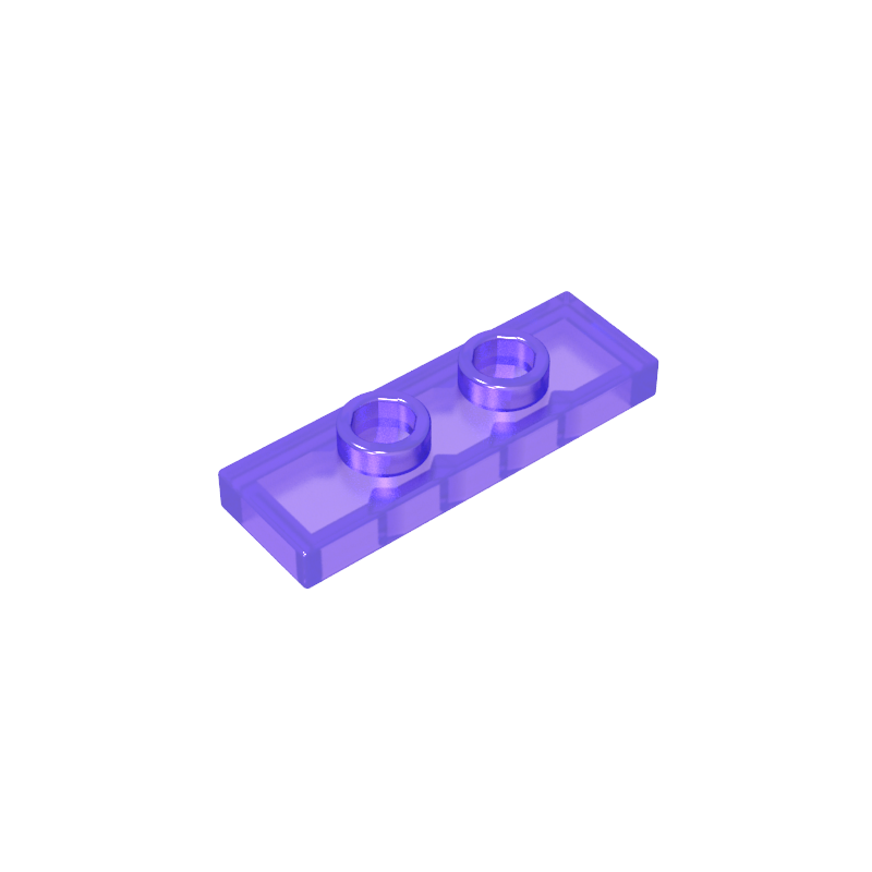 GDS-1504 - Plate Special 1 x 3 with 2 Studs with Groove and Inside Stud Holder (Jumper)