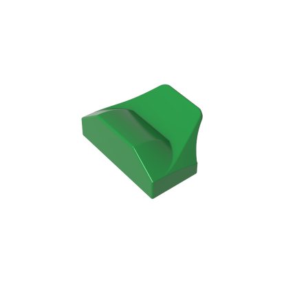 GDS-1507 - Wedge Curved 1 x 2 x 2/3 No Studs, Wing End