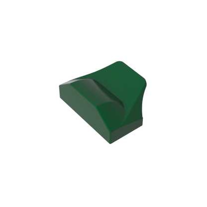 GDS-1507 - Wedge Curved 1 x 2 x 2/3 No Studs, Wing End