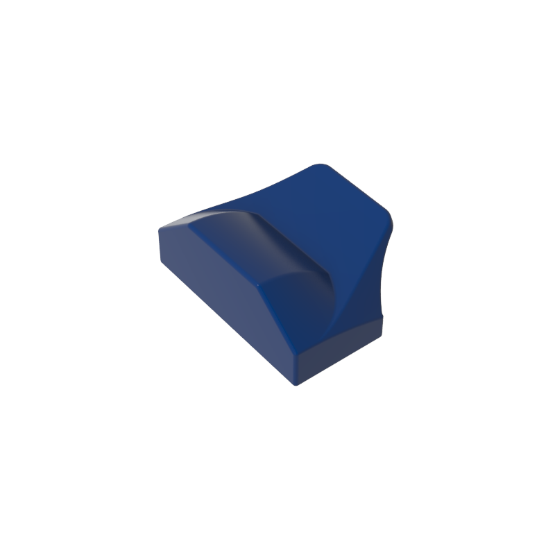 GDS-1507 - Wedge Curved 1 x 2 x 2/3 No Studs, Wing End