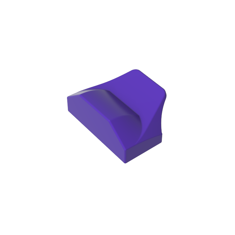 GDS-1507 - Wedge Curved 1 x 2 x 2/3 No Studs, Wing End