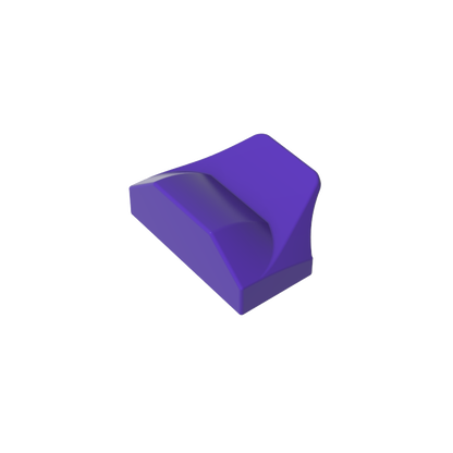 GDS-1507 - Wedge Curved 1 x 2 x 2/3 No Studs, Wing End