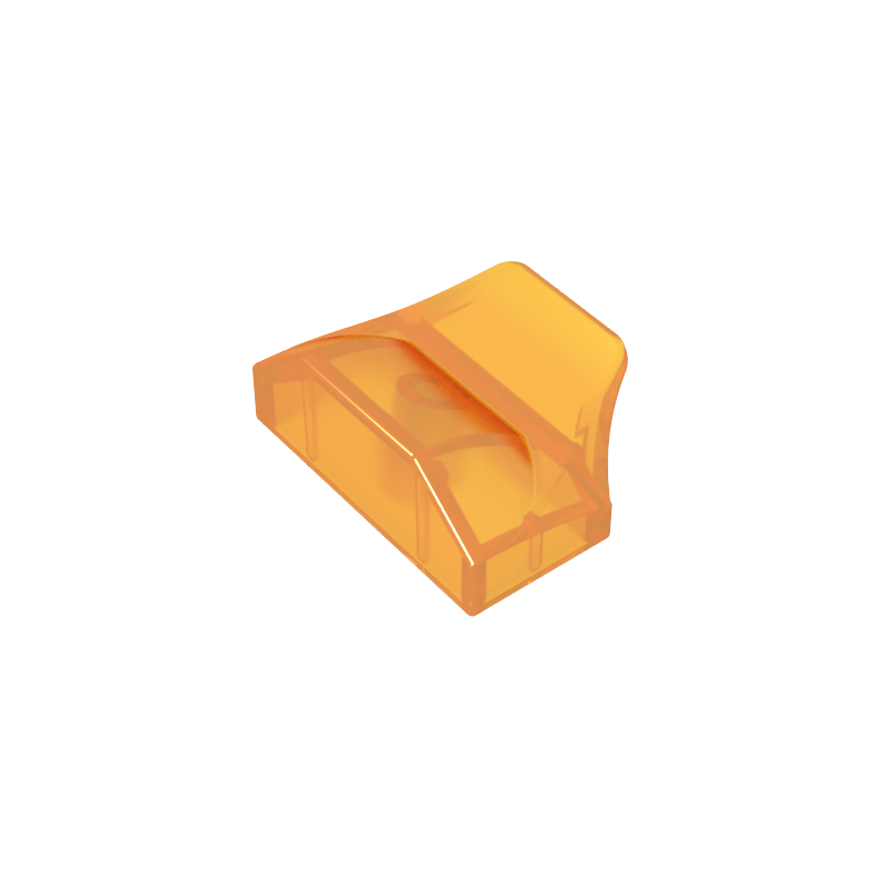 GDS-1507 - Wedge Curved 1 x 2 x 2/3 No Studs, Wing End