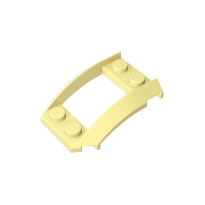 GDS-1508 - Wheel Arch, Wedge 4 x 3 Open with Cutout and Four Studs