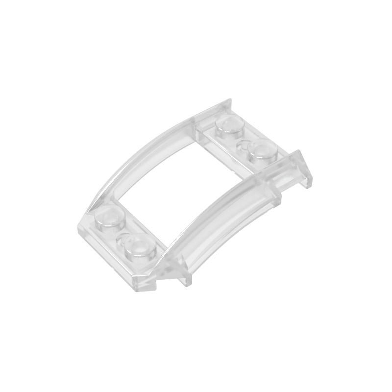 GDS-1508 - Wheel Arch, Wedge 4 x 3 Open with Cutout and Four Studs