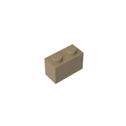 GDS-1545 - Brick 1 x 2 without Bottom Tube