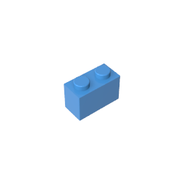 GDS-1545 - Brick 1 x 2 without Bottom Tube