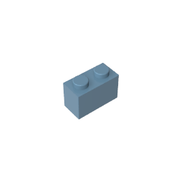 GDS-1545 - Brick 1 x 2 without Bottom Tube