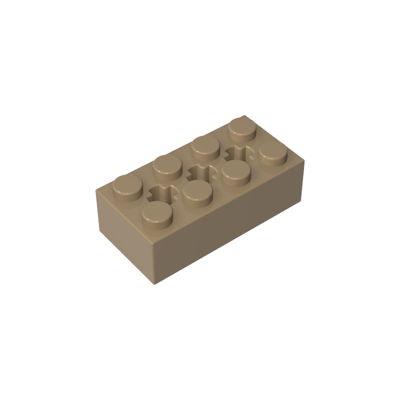 GDS-1565 - Brick Special 2 x 4 with 3 Axle Holes