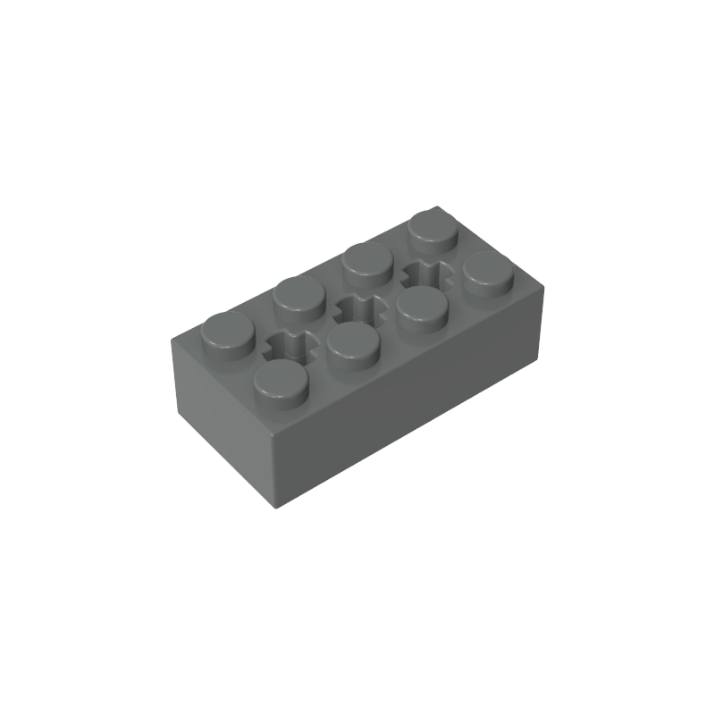 GDS-1565 - Brick Special 2 x 4 with 3 Axle Holes