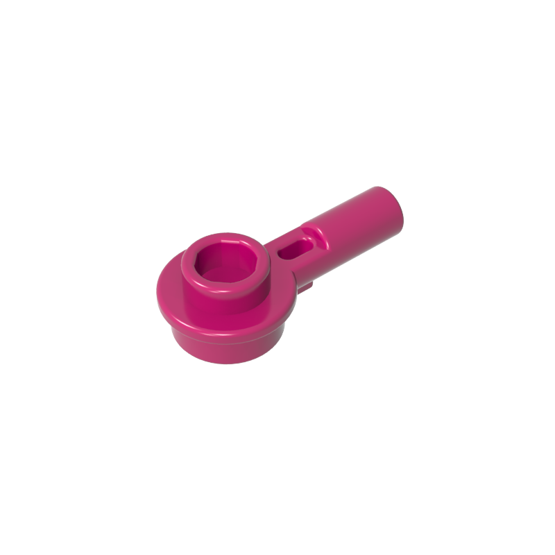 GDS-1570 - Plate Round 1 x 1 with Hollow Stud and Horizontal Bar 1L