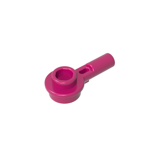 GDS-1570 - Plate Round 1 x 1 with Hollow Stud and Horizontal Bar 1L