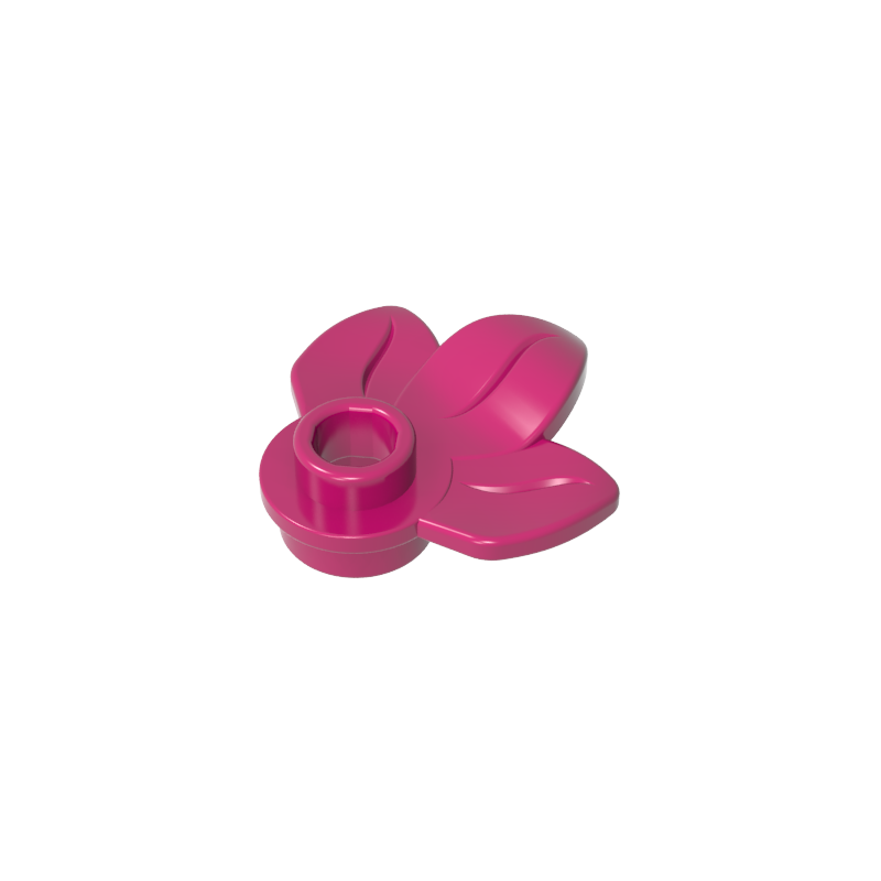GDS-1576 - Plant, Plate 1 x 1 Round with 3 Leaves