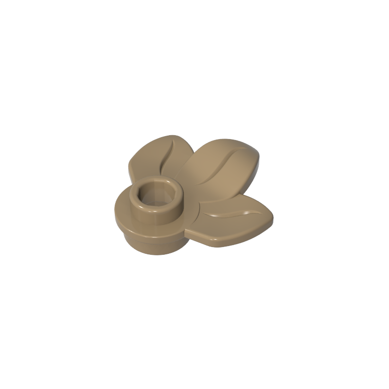 GDS-1576 - Plant, Plate 1 x 1 Round with 3 Leaves