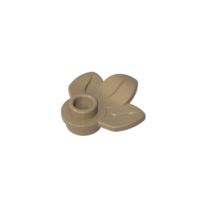 GDS-1576 - Plant, Plate 1 x 1 Round with 3 Leaves