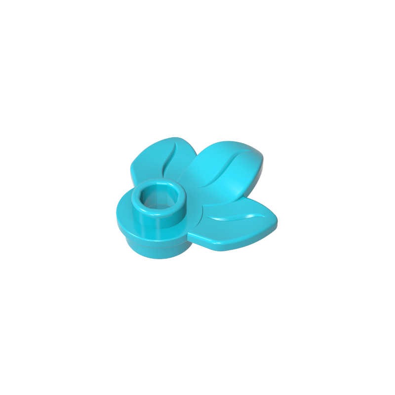GDS-1576 - Plant, Plate 1 x 1 Round with 3 Leaves