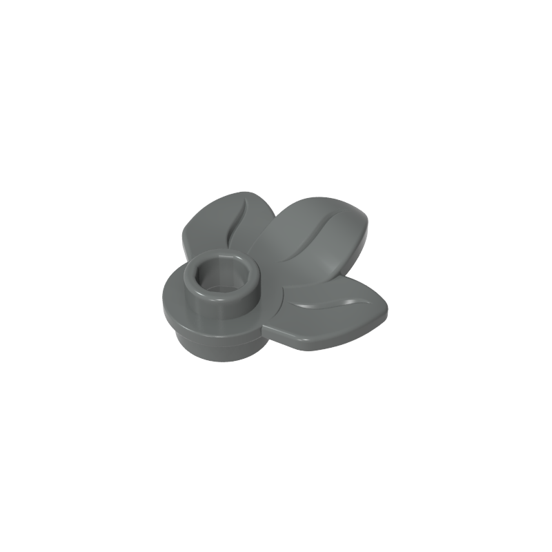 GDS-1576 - Plant, Plate 1 x 1 Round with 3 Leaves