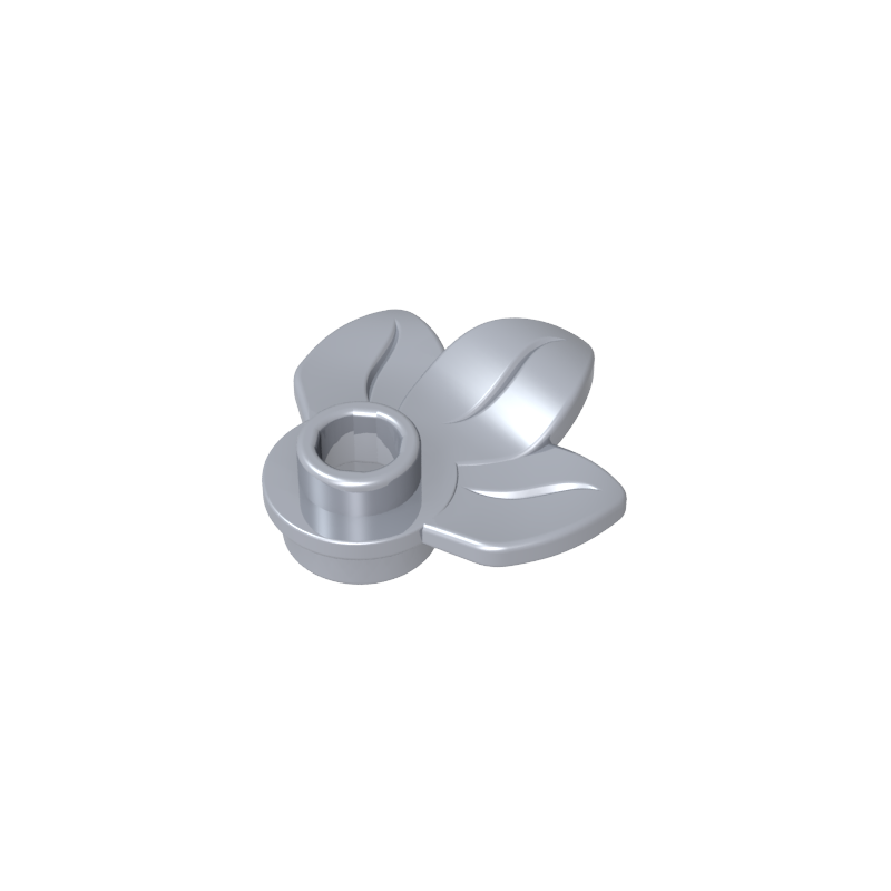GDS-1576 - Plant, Plate 1 x 1 Round with 3 Leaves