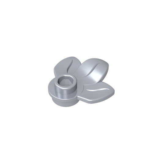 GDS-1576 - Plant, Plate 1 x 1 Round with 3 Leaves