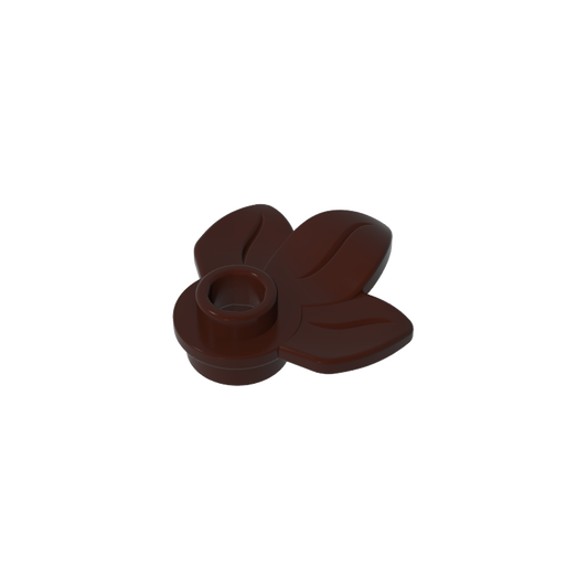 GDS-1576 - Plant, Plate 1 x 1 Round with 3 Leaves