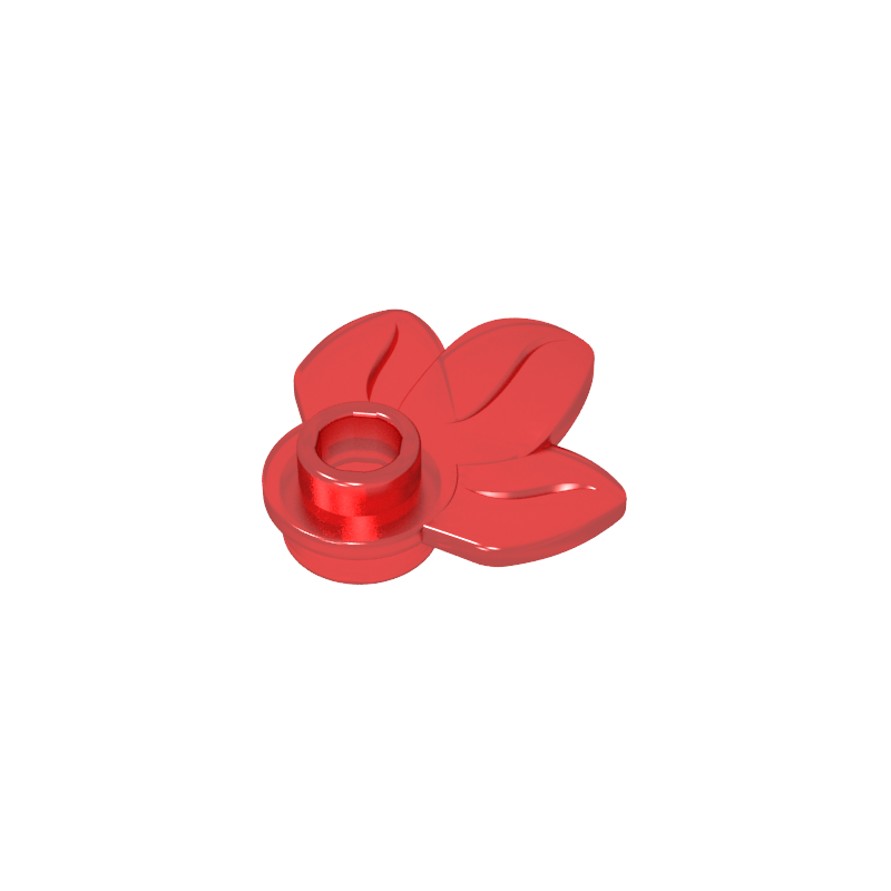 GDS-1576 - Plant, Plate 1 x 1 Round with 3 Leaves