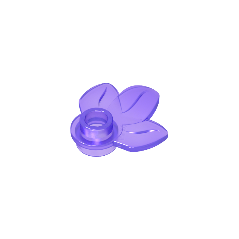 GDS-1576 - Plant, Plate 1 x 1 Round with 3 Leaves