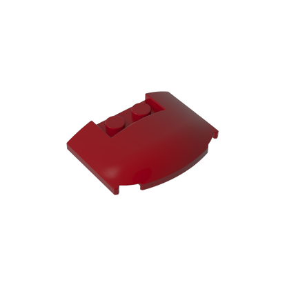 GDS-1577 - Slope Curved 3 x 4 x 2/3 Triple Curved with 2 Sunk Studs