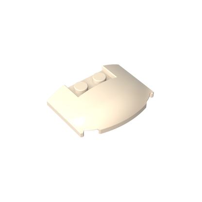 GDS-1577 - Slope Curved 3 x 4 x 2/3 Triple Curved with 2 Sunk Studs