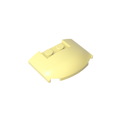 GDS-1577 - Slope Curved 3 x 4 x 2/3 Triple Curved with 2 Sunk Studs