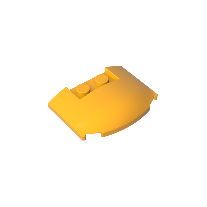 GDS-1577 - Slope Curved 3 x 4 x 2/3 Triple Curved with 2 Sunk Studs