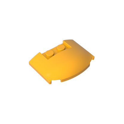 GDS-1577 - Slope Curved 3 x 4 x 2/3 Triple Curved with 2 Sunk Studs