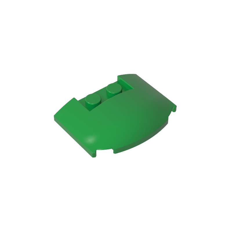 GDS-1577 - Slope Curved 3 x 4 x 2/3 Triple Curved with 2 Sunk Studs