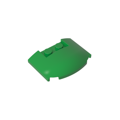 GDS-1577 - Slope Curved 3 x 4 x 2/3 Triple Curved with 2 Sunk Studs