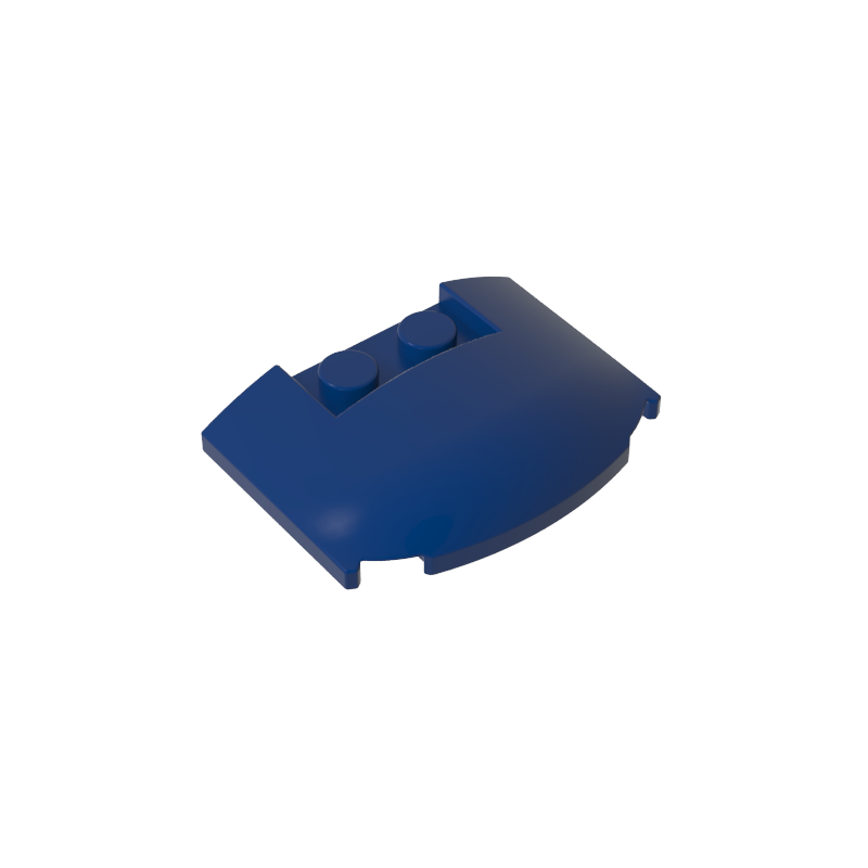 GDS-1577 - Slope Curved 3 x 4 x 2/3 Triple Curved with 2 Sunk Studs