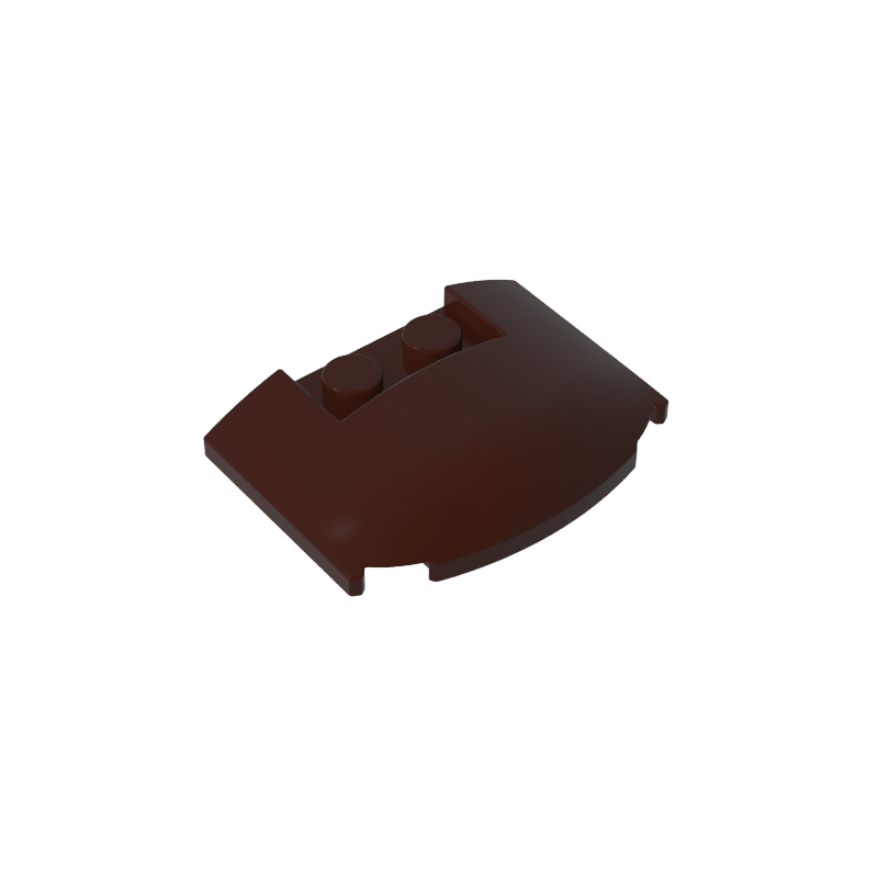 GDS-1577 - Slope Curved 3 x 4 x 2/3 Triple Curved with 2 Sunk Studs