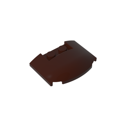 GDS-1577 - Slope Curved 3 x 4 x 2/3 Triple Curved with 2 Sunk Studs
