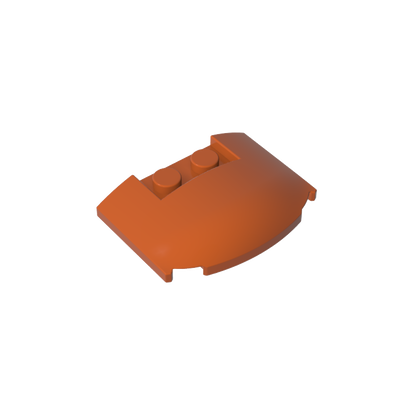 GDS-1577 - Slope Curved 3 x 4 x 2/3 Triple Curved with 2 Sunk Studs